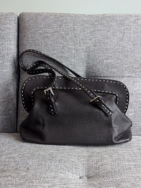 Carla Mancini Leather Vintage Shoulder Bag